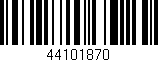 Código de barras (EAN, GTIN, SKU, ISBN): '44101870'