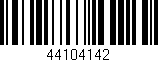 Código de barras (EAN, GTIN, SKU, ISBN): '44104142'