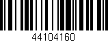 Código de barras (EAN, GTIN, SKU, ISBN): '44104160'