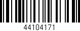 Código de barras (EAN, GTIN, SKU, ISBN): '44104171'