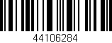 Código de barras (EAN, GTIN, SKU, ISBN): '44106284'