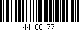 Código de barras (EAN, GTIN, SKU, ISBN): '44108177'