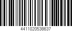Código de barras (EAN, GTIN, SKU, ISBN): '4411020538637'