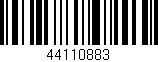 Código de barras (EAN, GTIN, SKU, ISBN): '44110883'