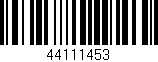 Código de barras (EAN, GTIN, SKU, ISBN): '44111453'
