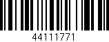 Código de barras (EAN, GTIN, SKU, ISBN): '44111771'