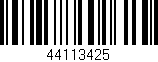 Código de barras (EAN, GTIN, SKU, ISBN): '44113425'