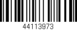 Código de barras (EAN, GTIN, SKU, ISBN): '44113973'