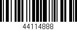 Código de barras (EAN, GTIN, SKU, ISBN): '44114888'