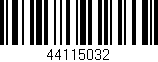 Código de barras (EAN, GTIN, SKU, ISBN): '44115032'