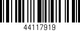 Código de barras (EAN, GTIN, SKU, ISBN): '44117919'
