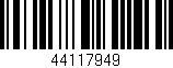 Código de barras (EAN, GTIN, SKU, ISBN): '44117949'