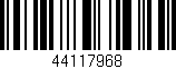 Código de barras (EAN, GTIN, SKU, ISBN): '44117968'