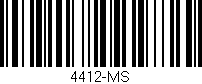 Código de barras (EAN, GTIN, SKU, ISBN): '4412-MS'