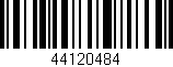 Código de barras (EAN, GTIN, SKU, ISBN): '44120484'