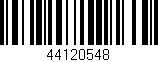 Código de barras (EAN, GTIN, SKU, ISBN): '44120548'