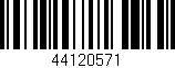 Código de barras (EAN, GTIN, SKU, ISBN): '44120571'