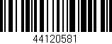 Código de barras (EAN, GTIN, SKU, ISBN): '44120581'