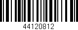 Código de barras (EAN, GTIN, SKU, ISBN): '44120812'