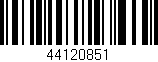 Código de barras (EAN, GTIN, SKU, ISBN): '44120851'