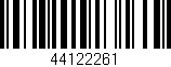 Código de barras (EAN, GTIN, SKU, ISBN): '44122261'