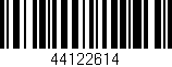Código de barras (EAN, GTIN, SKU, ISBN): '44122614'