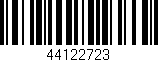 Código de barras (EAN, GTIN, SKU, ISBN): '44122723'