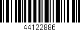 Código de barras (EAN, GTIN, SKU, ISBN): '44122886'