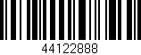 Código de barras (EAN, GTIN, SKU, ISBN): '44122888'