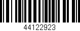 Código de barras (EAN, GTIN, SKU, ISBN): '44122923'