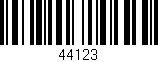 Código de barras (EAN, GTIN, SKU, ISBN): '44123'