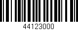 Código de barras (EAN, GTIN, SKU, ISBN): '44123000'