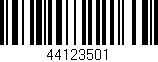 Código de barras (EAN, GTIN, SKU, ISBN): '44123501'
