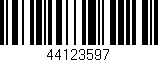 Código de barras (EAN, GTIN, SKU, ISBN): '44123597'