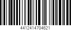 Código de barras (EAN, GTIN, SKU, ISBN): '4412414704621'