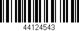 Código de barras (EAN, GTIN, SKU, ISBN): '44124543'
