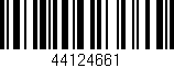 Código de barras (EAN, GTIN, SKU, ISBN): '44124661'