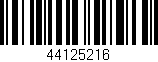 Código de barras (EAN, GTIN, SKU, ISBN): '44125216'