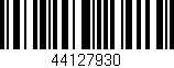 Código de barras (EAN, GTIN, SKU, ISBN): '44127930'