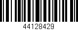 Código de barras (EAN, GTIN, SKU, ISBN): '44128429'