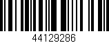 Código de barras (EAN, GTIN, SKU, ISBN): '44129286'
