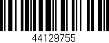 Código de barras (EAN, GTIN, SKU, ISBN): '44129755'