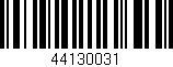 Código de barras (EAN, GTIN, SKU, ISBN): '44130031'