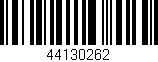 Código de barras (EAN, GTIN, SKU, ISBN): '44130262'