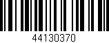 Código de barras (EAN, GTIN, SKU, ISBN): '44130370'