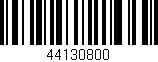 Código de barras (EAN, GTIN, SKU, ISBN): '44130800'