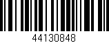 Código de barras (EAN, GTIN, SKU, ISBN): '44130848'