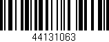 Código de barras (EAN, GTIN, SKU, ISBN): '44131063'