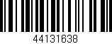 Código de barras (EAN, GTIN, SKU, ISBN): '44131638'