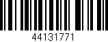 Código de barras (EAN, GTIN, SKU, ISBN): '44131771'